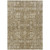 9' X 12' Brown Beige And Ivory Oriental Washable Indoor Outdoor Area Rug