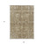 9' X 12' Brown Beige And Ivory Oriental Washable Indoor Outdoor Area Rug