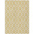 8' X 10' Gold And Ivory Geometric Washable Indoor Outdoor Area Rug