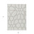 9' X 12' Ivory And Gray Abstract Washable Indoor Outdoor Area Rug Transitional Style - Ivory, Gray Color
