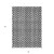 8' X 10' Black Gray And Silver Geometric Washable Indoor Outdoor Area Rug