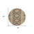 8' Green Round Geometric Washable Indoor Outdoor Area Rug