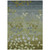 8' X 10' Olive Green And Gray Floral Washable Indoor Outdoor Area Rug - Olive Green, Gray