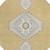 8' Gold Gray And Ivory Round Oriental Washable Indoor Outdoor Area Rug