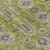 8' Olive Green Gray And Charcoal Round Oriental Washable Indoor Outdoor Area Rug