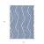 10' X 14' Navy and White Geometric Washable Non Skid Indoor Outdoor Area Rug