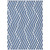 10' X 14' Navy and White Geometric Washable Non Skid Indoor Outdoor Area Rug