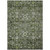10' X 14' Green And Olive Green Oriental Washable Indoor Outdoor Area Rug