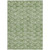 10' X 14' Green And Ivory Geometric Washable Indoor Outdoor Area Rug Transitional Style - Green, Ivory Color