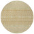 8' Copper Ivory And Olive Green Round Tribal Washable Indoor Outdoor Area Rug