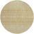8' Copper Ivory And Olive Green Round Tribal Washable Indoor Outdoor Area Rug