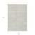 9' X 12' Ivory And Gray Striped Washable Indoor Outdoor Area Rug