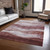 8' X 10' Blush And Brown Abstract Washable Indoor Outdoor Area Rug