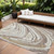9' X 12' Taupe Brown And Beige Abstract Washable Indoor Outdoor Area Rug Transitional Style - Taupe, Brown, Beige Color