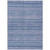 9' X 12' Denim Blue And Sky Blue Striped Washable Indoor Outdoor Area Rug - Denim Blue, Sky Blue