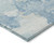 9' X 12' Sky Blue And Denim Blue Abstract Washable Indoor Outdoor Area Rug - Sky Blue, Denim Blue