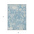 9' X 12' Sky Blue And Denim Blue Abstract Washable Indoor Outdoor Area Rug - Sky Blue, Denim Blue