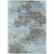 9' X 12' Taupe And Sky Blue Abstract Washable Indoor Outdoor Area Rug