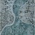 8' X 10' Teal Blue And Dark Green Floral Medallion Washable Indoor Outdoor Area Rug