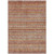 10' X 14' Rust Gold And Silver Southwestern Washable Indoor Outdoor Area Rug