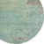 8' Pale Aqua And Taupe Round Abstract Washable Indoor Outdoor Area Rug