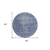 8' Navy Blue Round Oriental Washable Indoor Outdoor Area Rug
