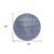 8' Navy Blue Round Oriental Washable Indoor Outdoor Area Rug