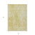 8' X 10' Gold Wheat And Ivory Abstract Washable Indoor Outdoor Area Rug