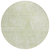 8' Artichoke Green And Ivory Round Geometric Washable Indoor Outdoor Area Rug