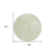 8' Artichoke Green And Ivory Round Geometric Washable Indoor Outdoor Area Rug