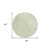 8' Artichoke Green And Ivory Round Geometric Washable Indoor Outdoor Area Rug