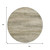 8' Taupe And Beige Round Abstract Washable Indoor Outdoor Area Rug - Taupe, Beige