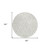 8' Ivory And Gray Round Trellis Washable Indoor Outdoor Area Rug