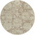 8' Brown Tan And Beige Round Floral Washable Indoor Outdoor Area Rug
