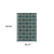 3' X 5' Blue and Gray Geometric Stain Resistant Indoor Outdoor Area Rug