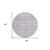 8' Lavender And Silver Round Medallion Washable Indoor Outdoor Area Rug