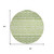 8' Green Sage And Ivory Round Geometric Washable Indoor Outdoor Area Rug