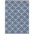 10' X 14' Navy Blue Gray And Ivory Geometric Washable Indoor Outdoor Area Rug