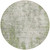 8' Green And Ivory Round Abstract Washable Indoor Outdoor Area Rug Transitional Style - Green, Ivory Color
