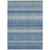 9' X 12' Denim Blue And Sky Blue Southwestern Washable Indoor Outdoor Area Rug Transitional Style - Denim Blue, Sky Blue Color