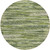 8' Olive Green And Ivory Round Striped Washable Indoor Outdoor Area Rug