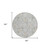 8' Gray Ivory And Brown Round Floral Washable Indoor Outdoor Area Rug