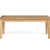 47" Natural Solid Wood Outdoor Coffee Table