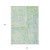 10' X 14' Mint Green And Blue Abstract Washable Indoor Outdoor Area Rug