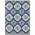 9' X 12' Navy Blue And Ivory Medallion Washable Indoor Outdoor Area Rug - Navy Blue, Ivory