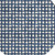 8' Navy Blue And Ivory Round Geometric Washable Indoor Outdoor Area Rug Transitional Style - Navy Blue, Ivory Color