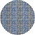 8' Navy Blue And Ivory Round Geometric Washable Indoor Outdoor Area Rug Transitional Style - Navy Blue, Ivory Color