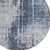 8' Navy Blue And Sky Blue Round Abstract Washable Indoor Outdoor Area Rug Transitional Style - Navy Blue, Sky Blue Color