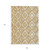 9' X 12' Gold And Ivory Geometric Washable Indoor Outdoor Area Rug