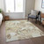8' X 10' Taupe And Ivory Abstract Washable Indoor Outdoor Area Rug Transitional Style - Taupe, Ivory Color